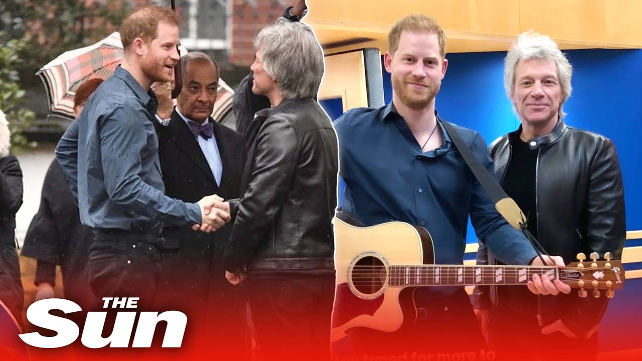 Prince Harry sings a record with Jon Bon Jovi at Abbey Road Studios