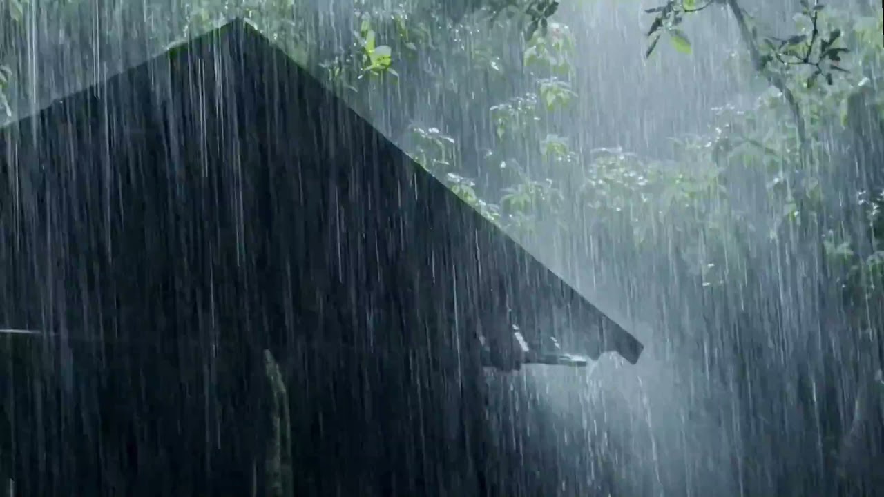 KUASA ALLAH !!!  10 JAM Suara Hujan dan gemuruh Petir ⛈️ tanpa iklan