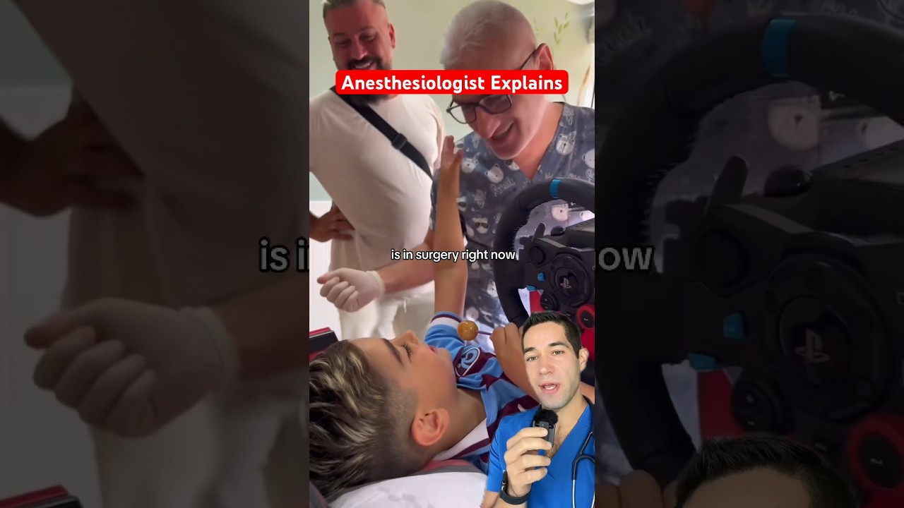 Boy playing video games while in surgery?! 🤯