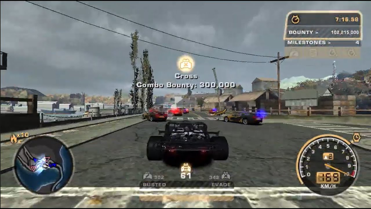 NFS Most Wanted Flip Car Bounty VS 2000 Cross Cops (Fast & Furious 6)