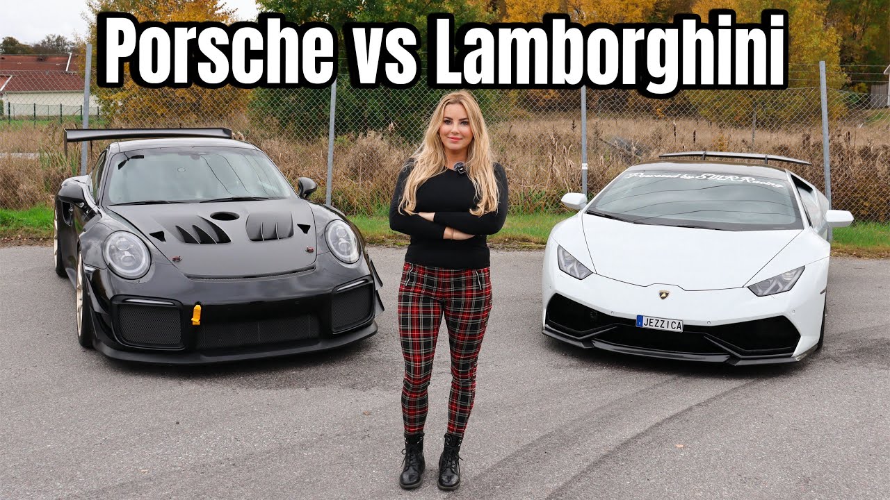 Porsche vs Lamborghini! Hiss och diss