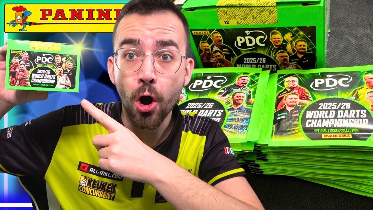 KOMPLETTE DISPLAY BOX 🎯 PANINI DARTS PDC WORLD CHAMPIONSHIP 2025/26 😱🔥 Pack Opening