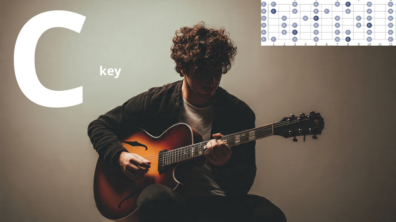 C key soft backing track