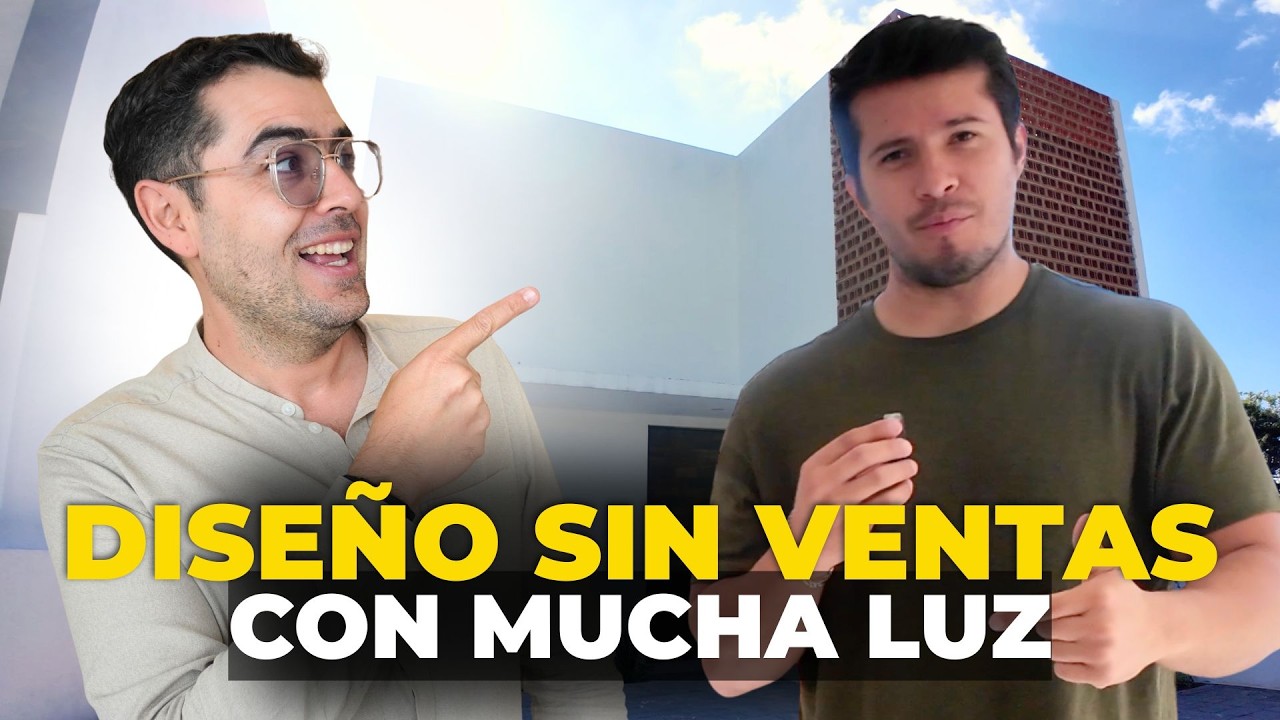 Dise&ntilde;o de fachada sin ventanas pero en el interior con mucha luz