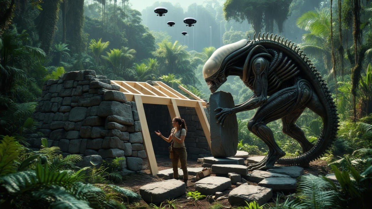 Drohnen sollten das Biest beobachten &ndash; sie sahen es ein Schutzlager um den Menschen bauen