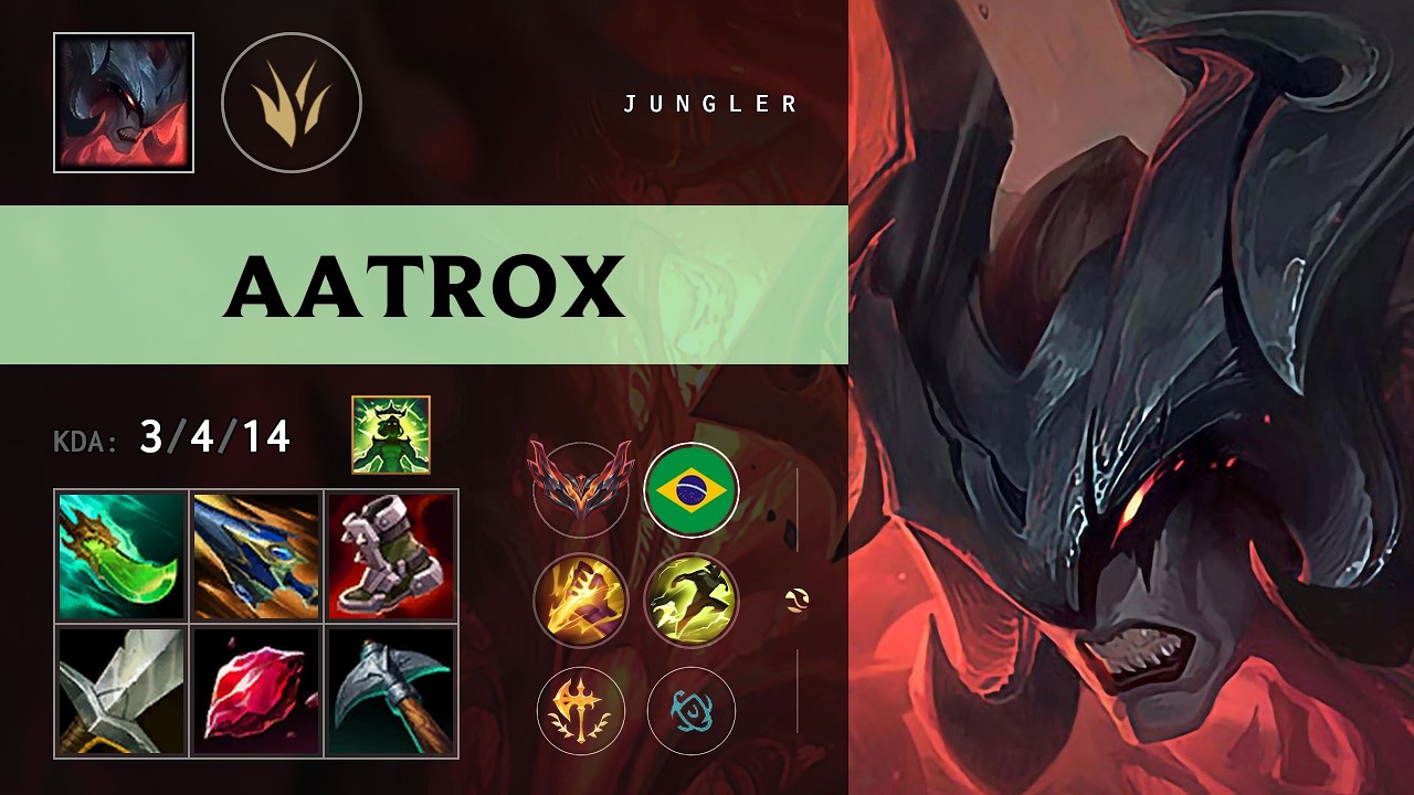 Aatrox Jungle vs Nidalee (LOS Drakehero) - BR Grandmaster Patch 26.11