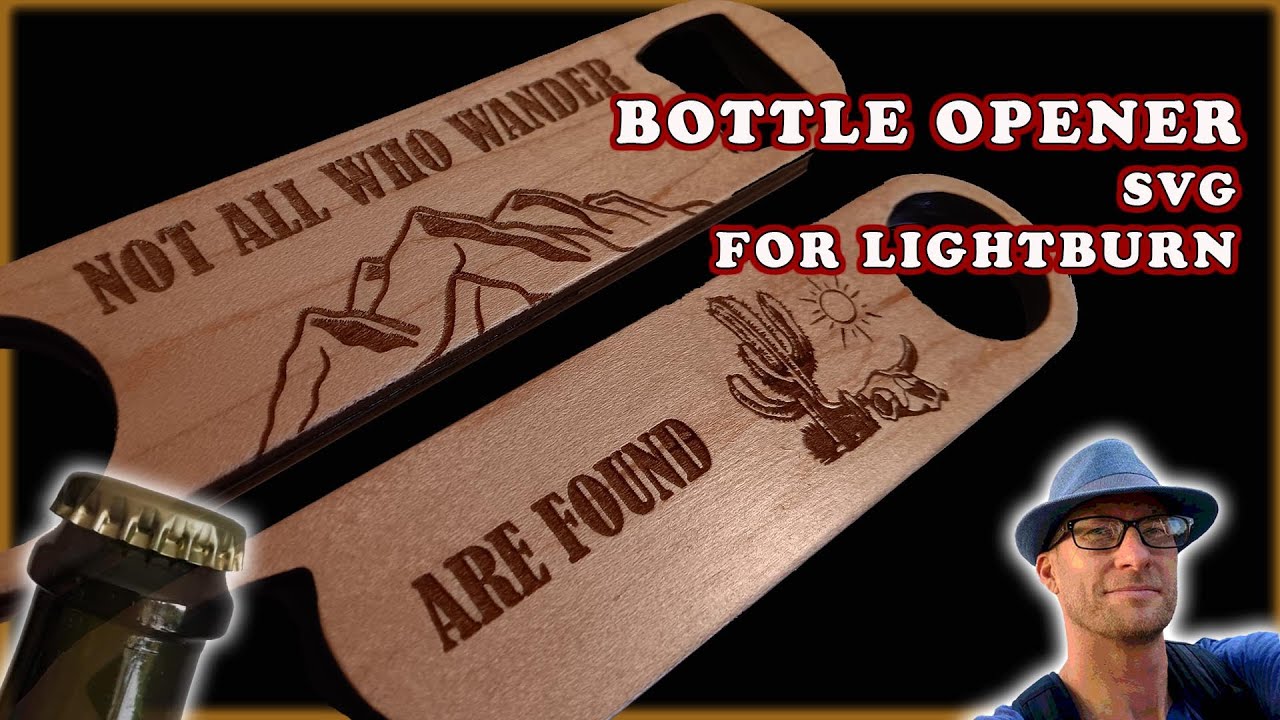 Laser Engraver Project Bottle Opener (Lightburn SVG)