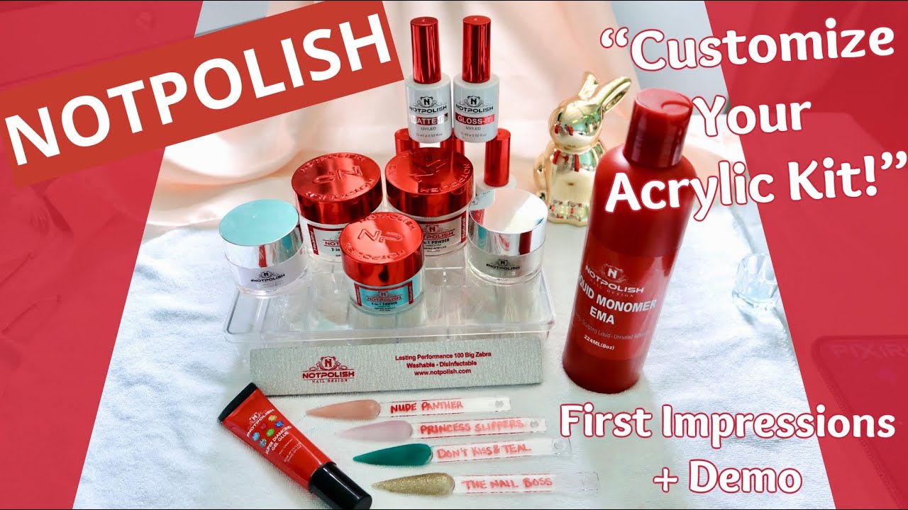 NOTPOLISH Acrylic Kit! - First Impressions + Swatches | 6issel