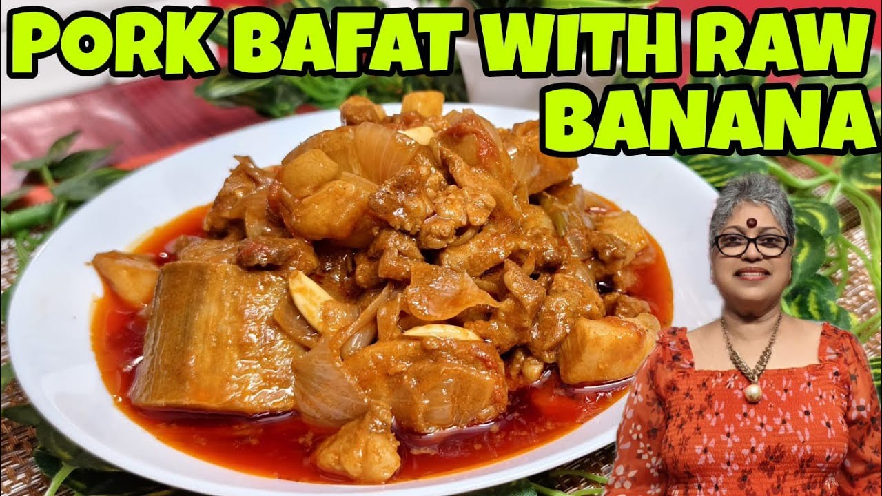 Pork Bafat with Raw banana|ದುಕ್ರಾ ಮಾಸ್ ಬಾಫತ್ ಪಿಟೊ ಆನಿ ಕೆಳಿ ಗಾಲ್ನ್ | Traditional Mangalorean cuisine