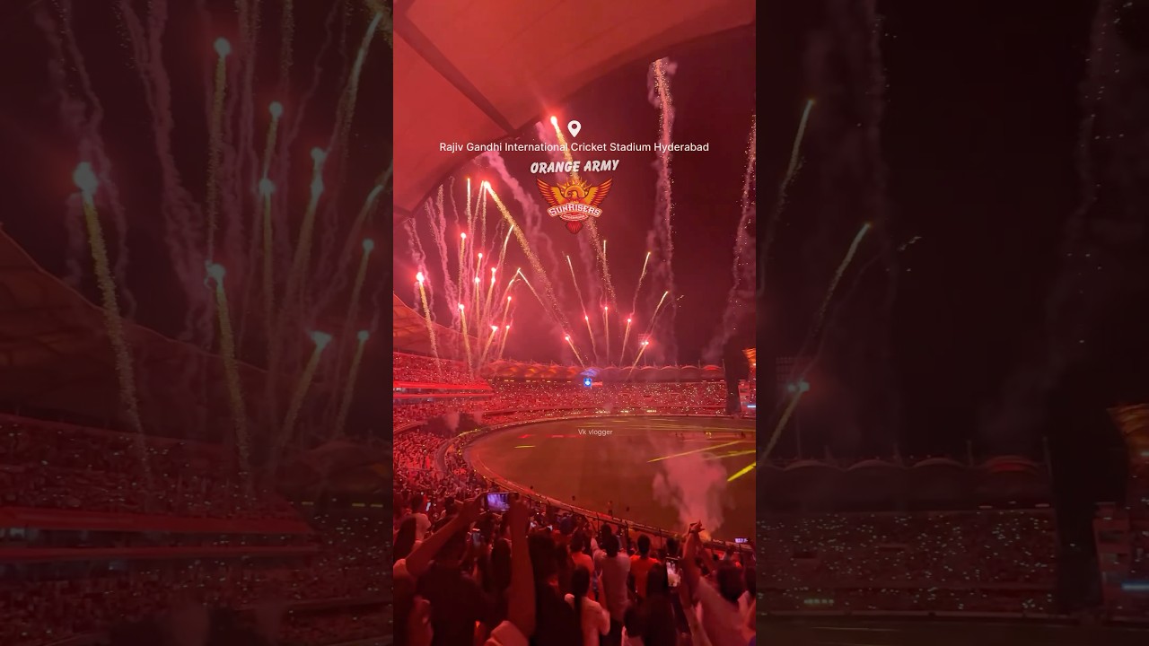 Grand Fireworks in Hyderabad Uppal Stadium 🏟️ #uppal #stadium #ipl2025 #fireworks #viral #video