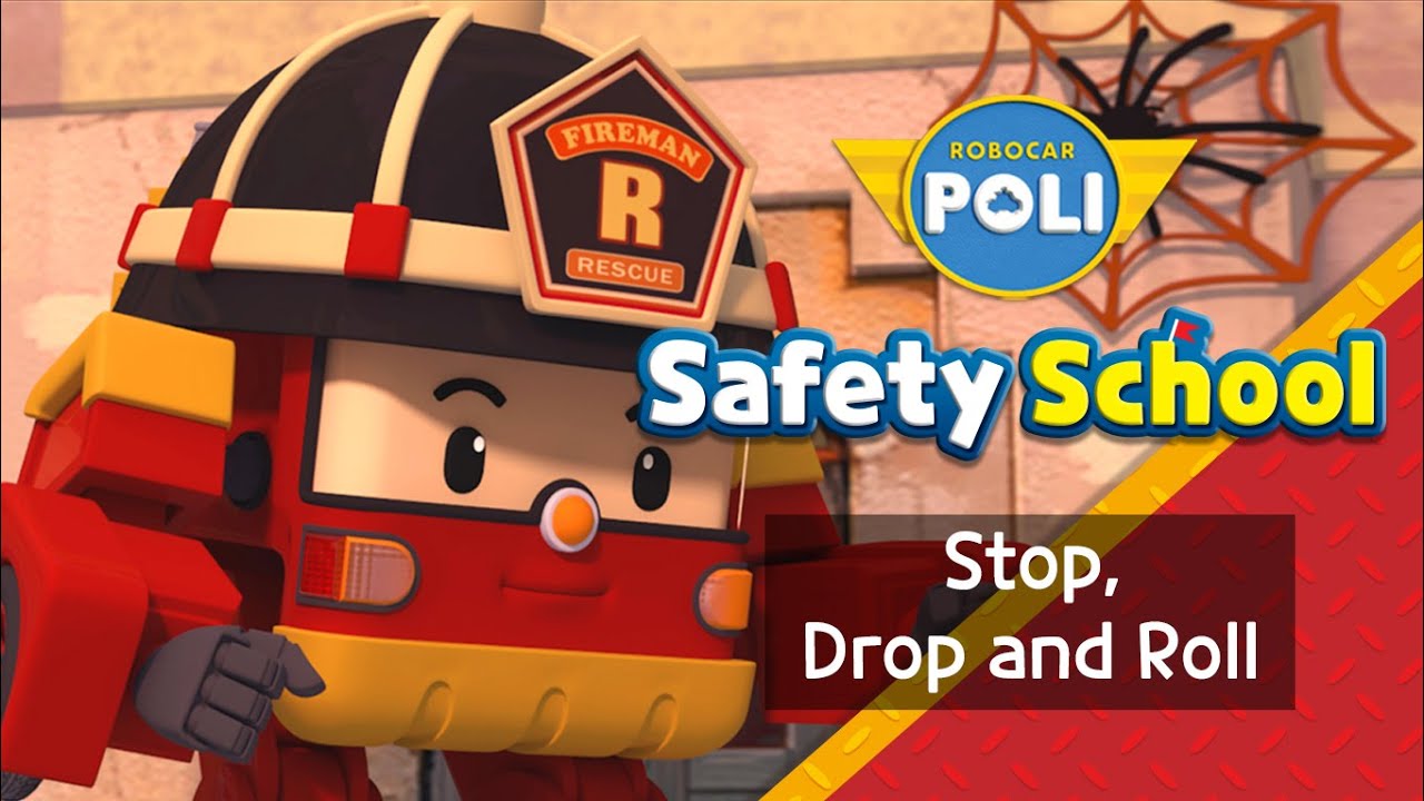 EP10. Stop, Drop and Roll | Fire Safety with Roy | Cartoon for Kids | Robocar POLI Safety School