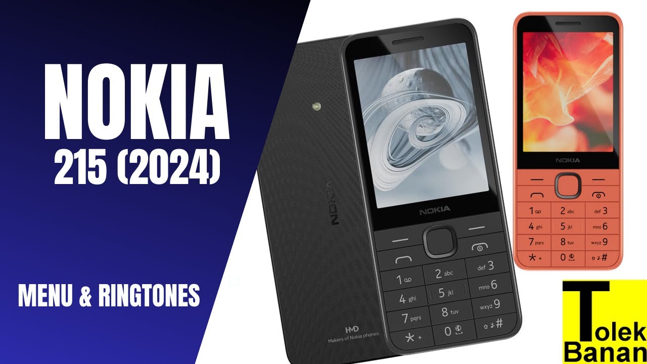 Nokia 215 4G (2024) HMD - Unboxing / Menu & Ringtones / Dzwonki  -  Classic Phone
