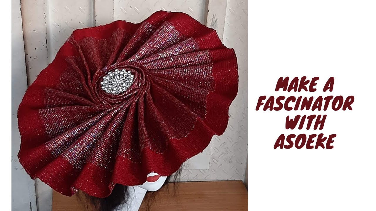 Asooke fascinator tutorial |DIY fabric fascinator