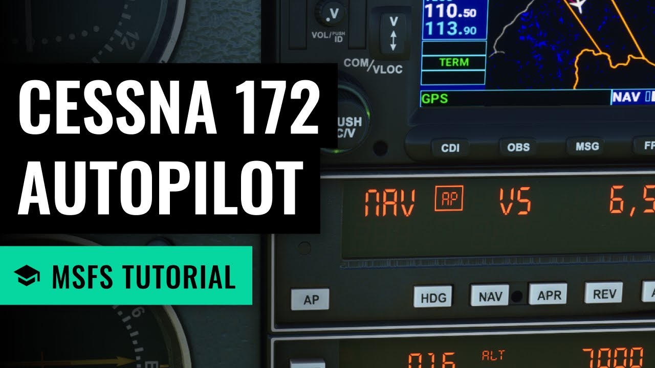 MSFS: Основы автопилота в Cessna 172 (Garmin 530/430) — Microsoft Flight Simulator