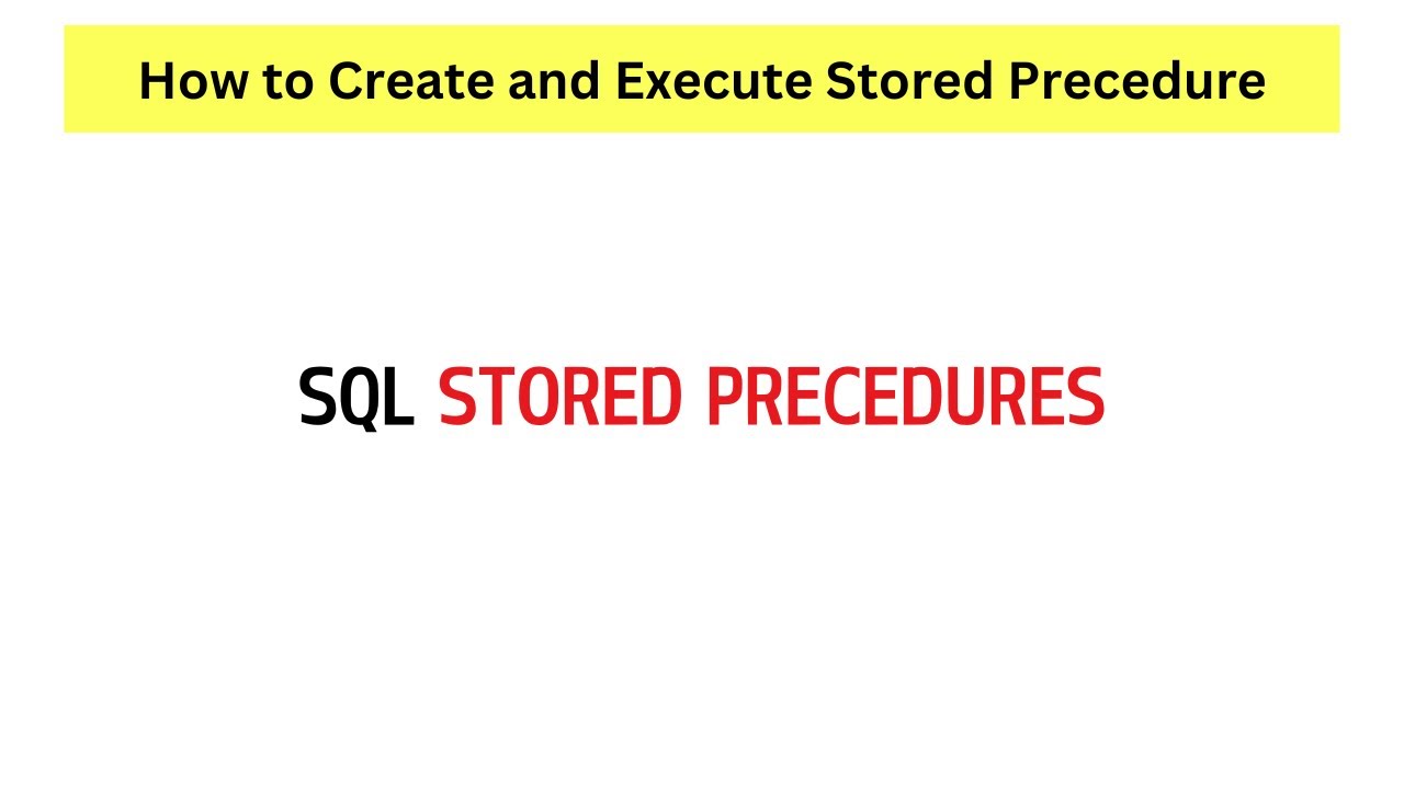 SQL Stored Procedures Explained in Under 7 Minutes! #sql