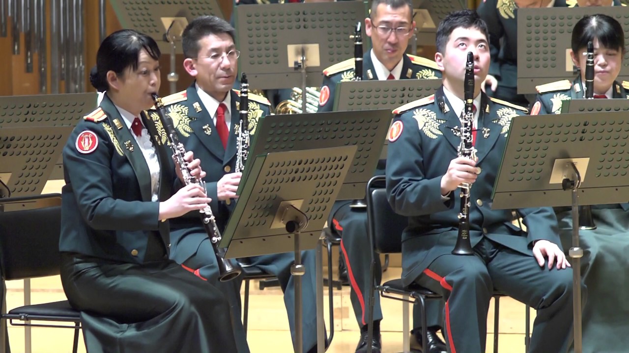 吹奏楽 梁塵秘抄-熊野古道の幻想- 福島弘和作曲 陸上自衛隊第1音楽隊 Ryojinhisho Fantacy of Kumano-Kodo by Hirokazu Fukushima