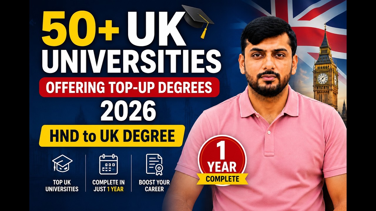 50+ UK Universities Offering Top-Up Degrees 2026 | HND to UK 1 Year