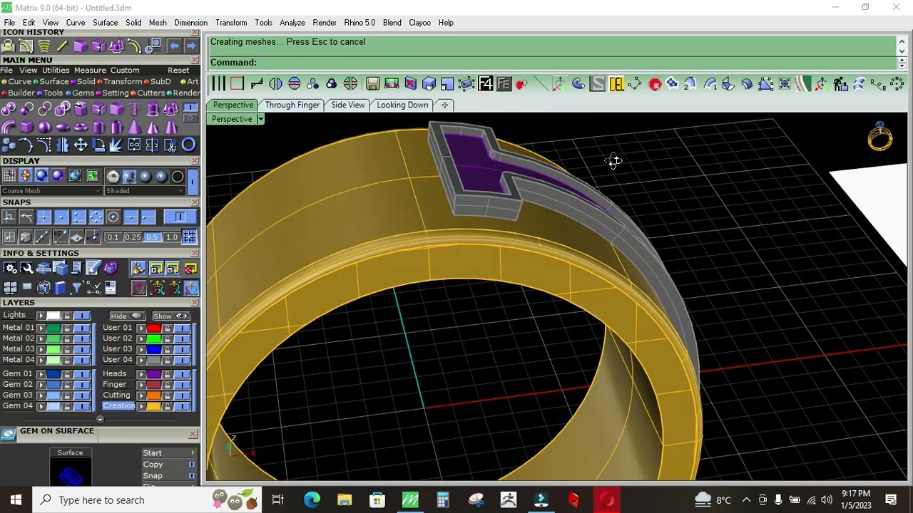 How to make a Ring | Tutorial | Matrix 9 |
