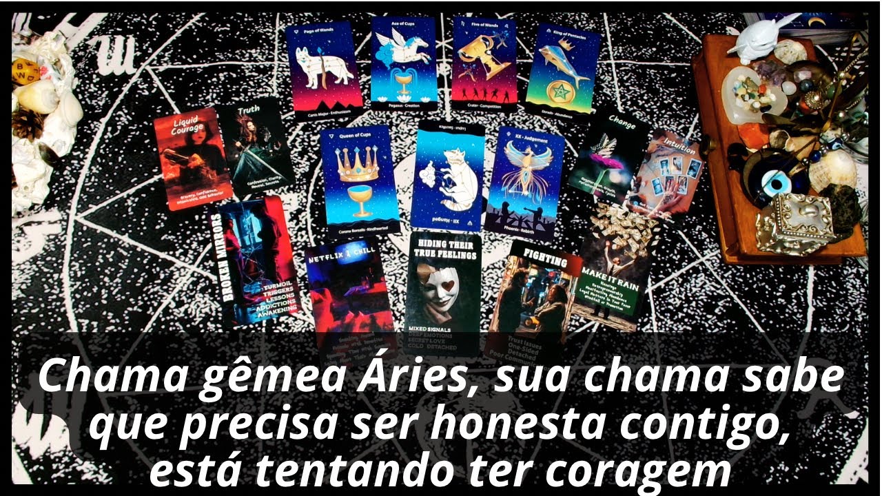 Chama gêmea Áries, sua chama sabe que precisa ser honesta contigo, está tentando ter coragem