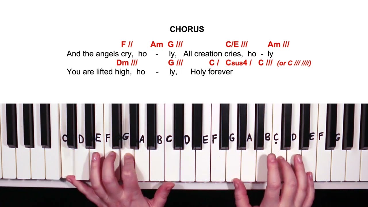 Holy Forever (5 Chords Play-Along) - #COVER - Easy Piano Tutorial in C | Part 2 #piano #tutorial