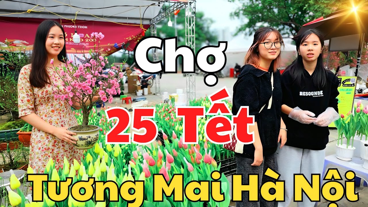 Tết Đến Rồi | Xả hàng đồng giá Hoa Tết ở chợ phiên cuối năm Tương Mai Hà Nội