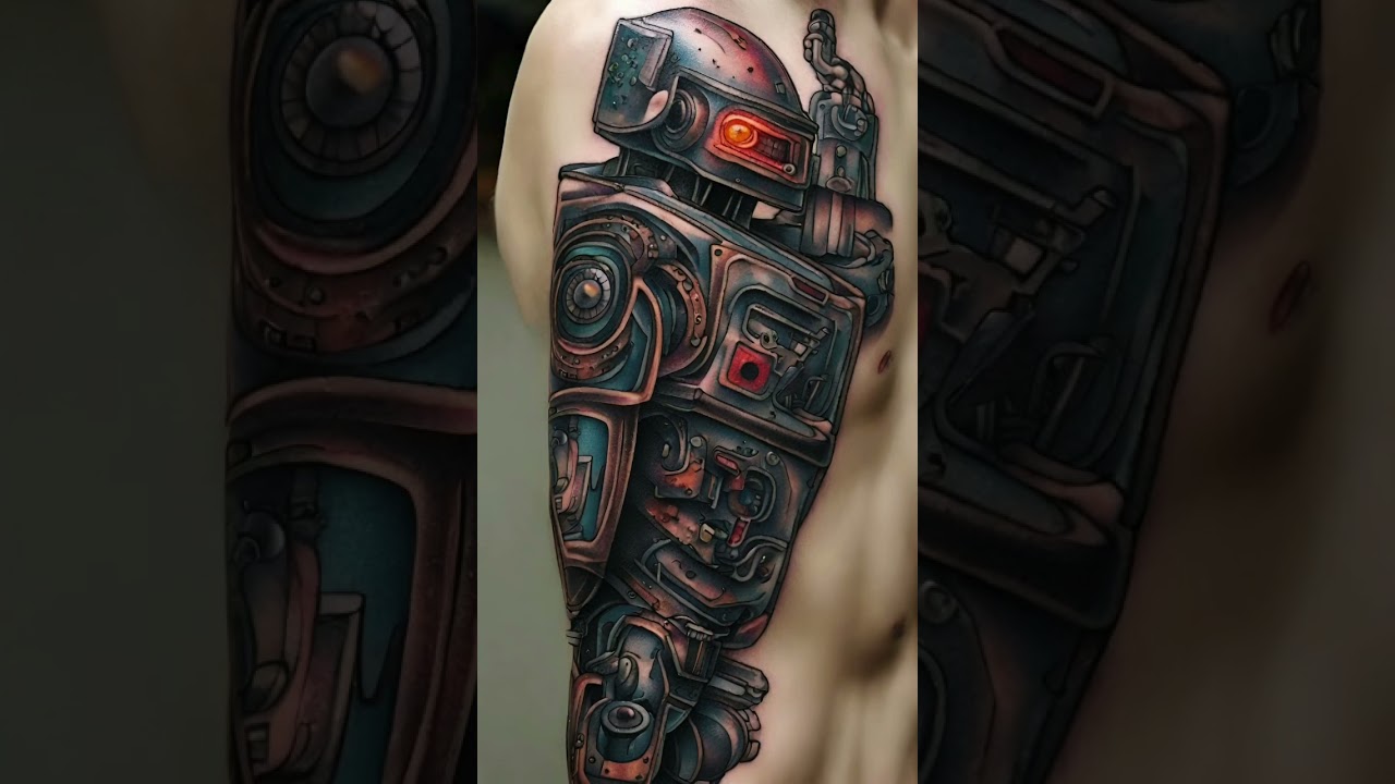 Robotics tattoo designs 🤖✨️ #tattoo #tattoodesign #tattooart #robotics