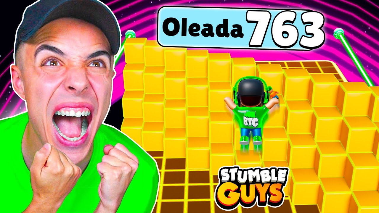 CONSEGUÍ 763 OLEADAS en el NUEVO BLOCKDASH! 😱 STUMBLE GUYS