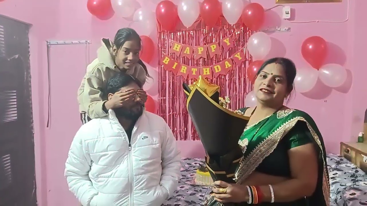 Papa Ko birthday ka surprise Diya 🎂🩷