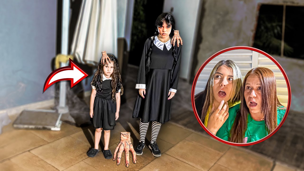 A WANDINHA COLOCOU UMA ROUPA ASSUSTADORA NA MINHA IRMÃZINHA!! 