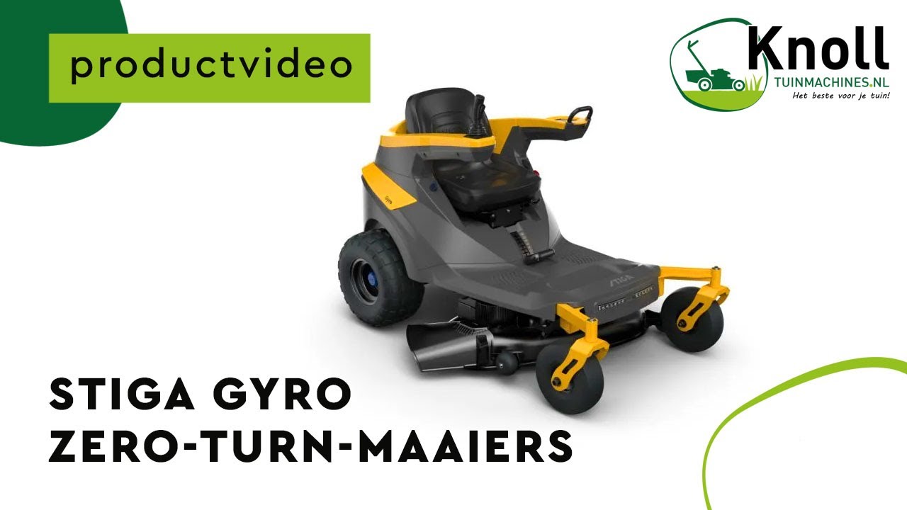 De nieuwe revolutionaire Stiga Gyro zero-turn-maaier