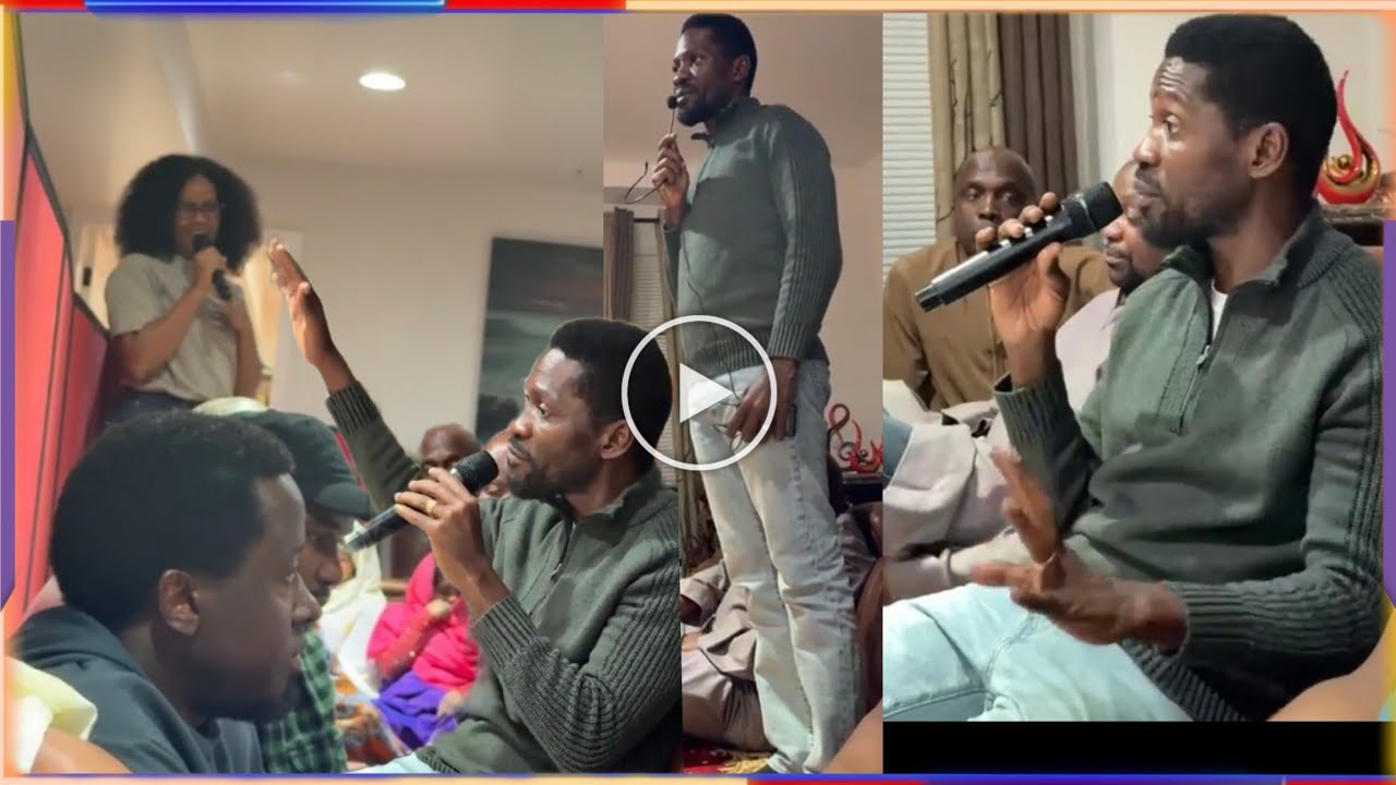 HE. BOBI WINE Today In America Munaku Eyekitalo Ayanukude Ebibuzo Byabantu Wamu Ne Barbie Bambi