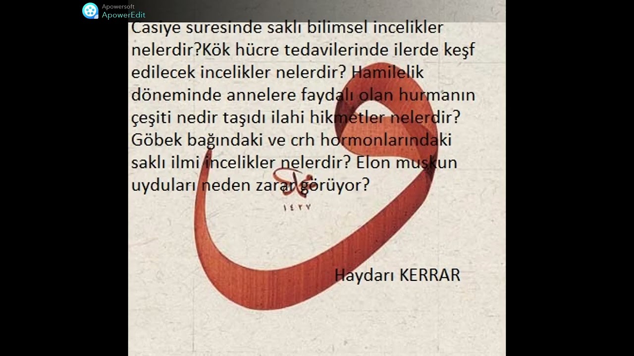 Casiye suresinde bilimsel incelikler, CRH hormonu, Göbek bağı ve kök hücre incelikleri,düşen uydular