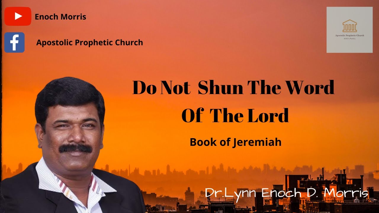 Do not shun the word of the Lord(Tamil)