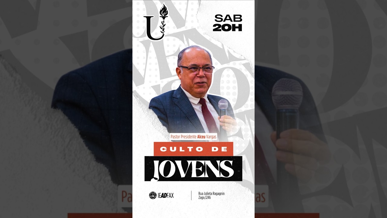 🎥 Convite Especial para o Culto de Jovens na IEADFax! #live #comunh&atilde;o #music