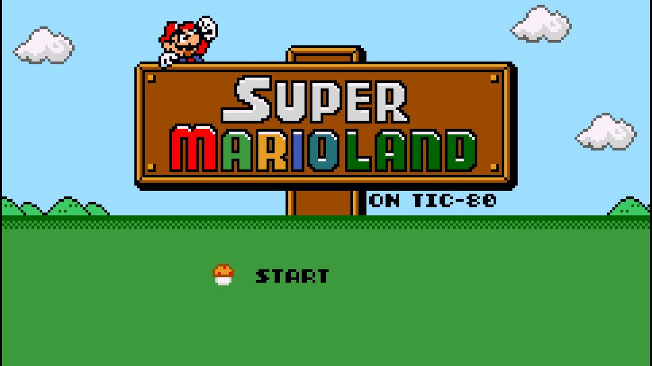 Super Mario Land on TIC-80 fantasy console