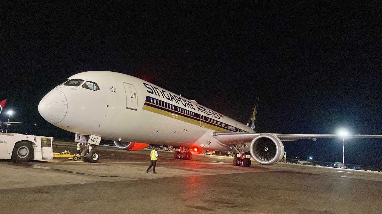 The Boeing 787-10 Singapore Airlines SQ446/7 at Dhaka Bangladesh