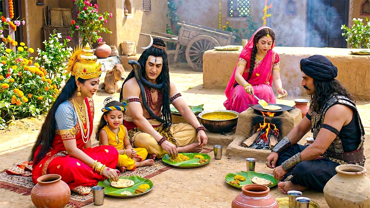 मइया यशोदा ने महादेव, कान्हा और कंस को अपने हाथों से भोजन पका कर खिलाया | यशोमती मईया के नंदलाला