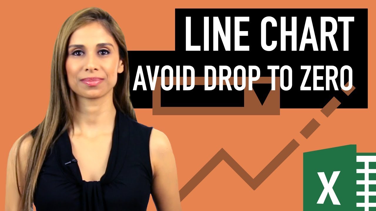 How to Not Show Zero Values in Excel Line Chart (prevent drop to zero & dynamic legend positioning)