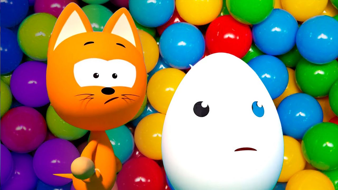 Meow Meow Kitty play with balloons