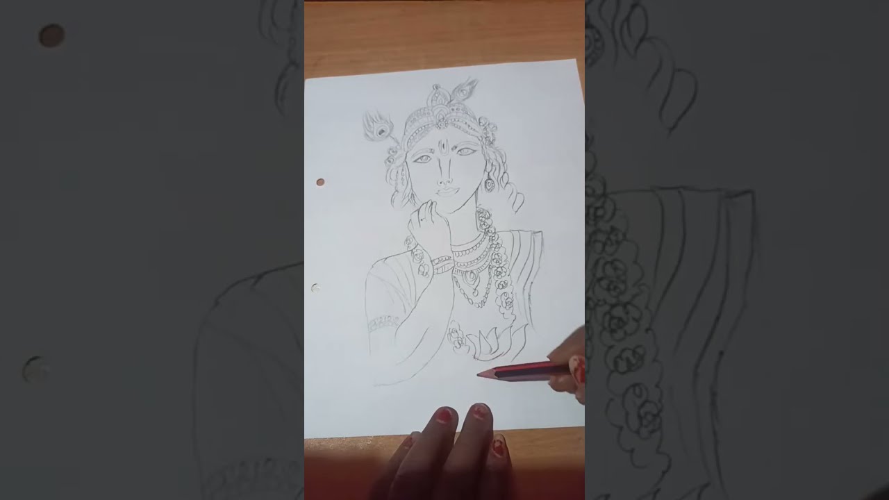 Lord Krishna 🙏 drawing#art #drawing #sketch #live #livestream #lord #krishna 🙏