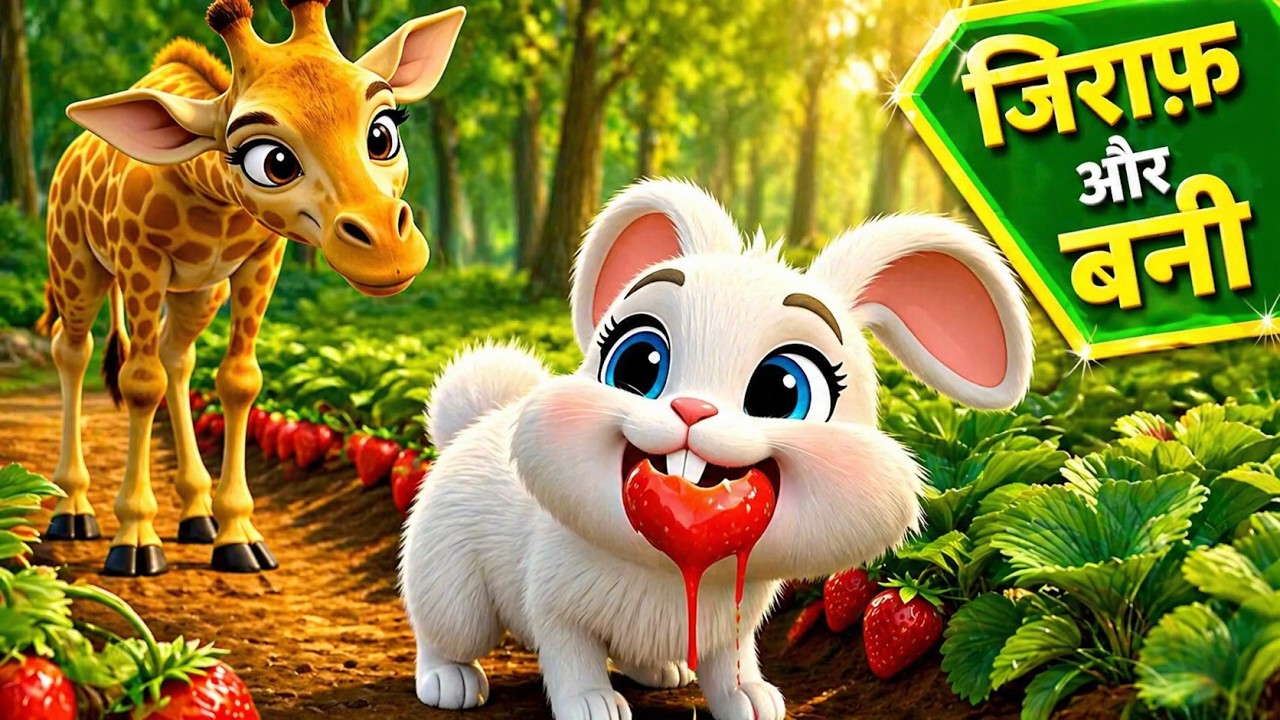 जिराफ और खरगोश-Giraffe and Bunny#kidskarvaan #kidsvideo #kidsmastitv#RadheRhymes #Kidstv#mastigyantv