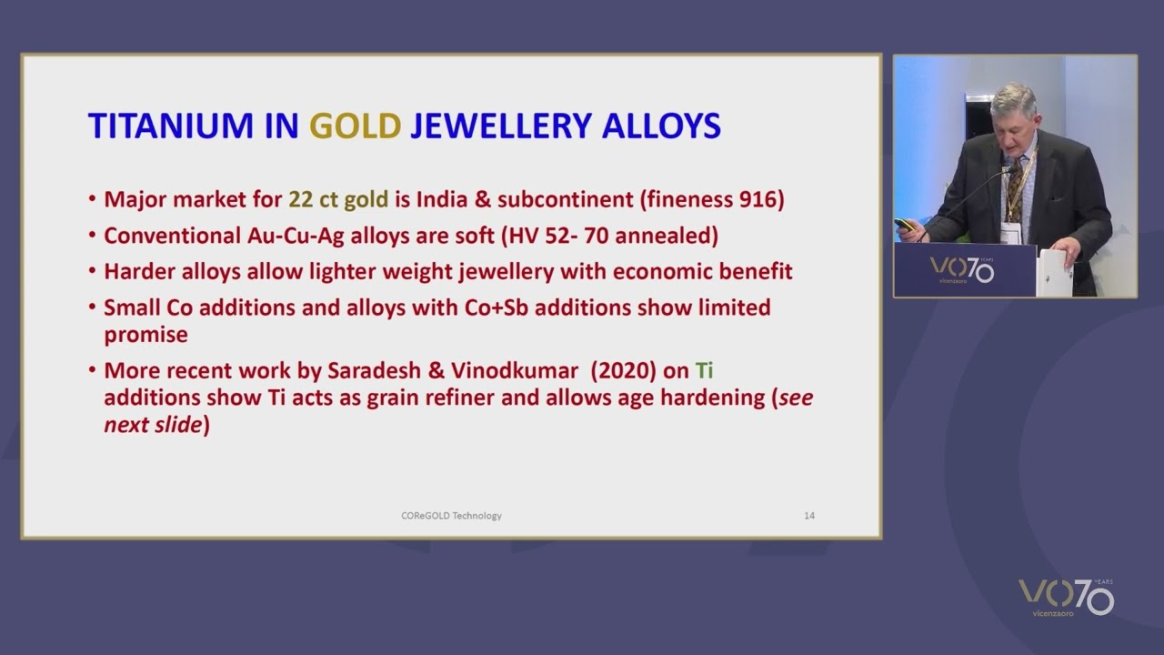 JTF 2024 - Chris Corti - Titanium a forgotten alloying metal for jewellery alloys