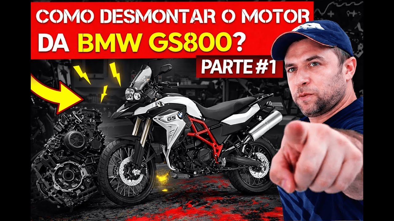 😲👉Como desmontar o motor da BMW GS800? (PARTE #01)
