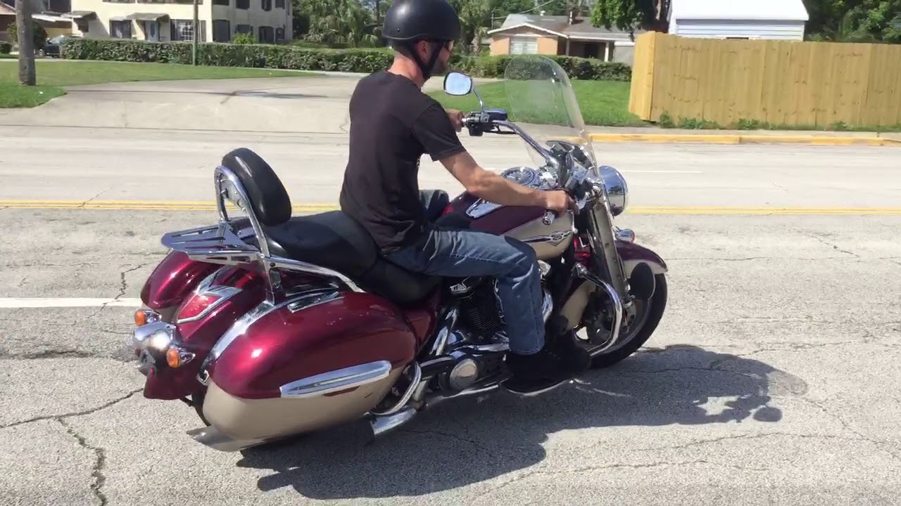 2009 Kawasaki Vulcan Nomad VN1700C (maroon-champagne) 2207 Fallen Cycles