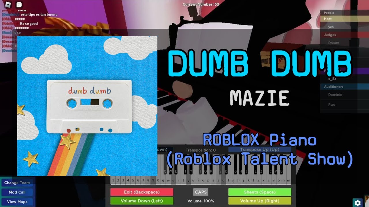 mazie - dumb dumb | Roblox Got Talent (ROBLOX Piano Cover)