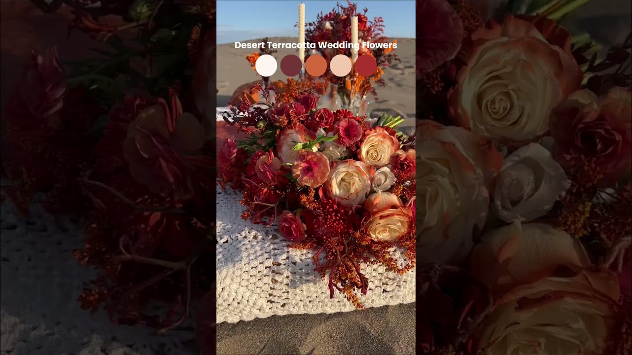 Terracotta Wedding Flowers 🌵✨ Desert Orange Fall Wedding Inspo 🍂