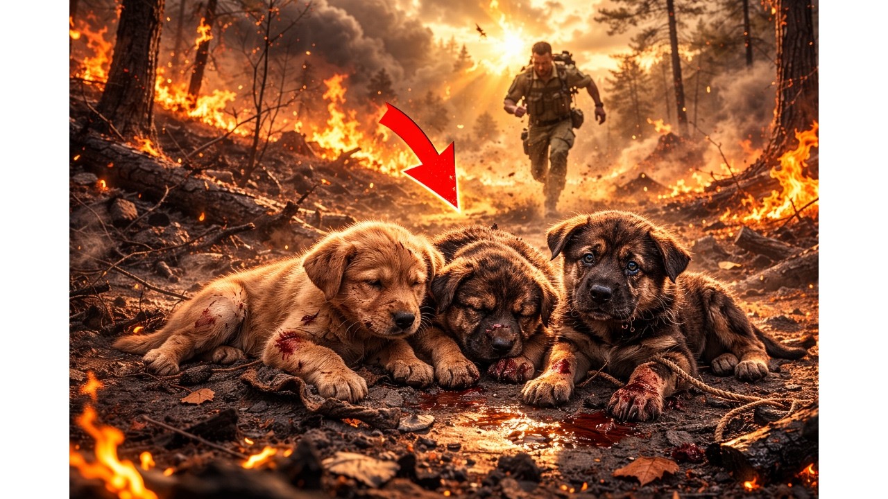 A Navy SEAL Accidentally Rescued 3 Dogs From a Forest Fire — It Changed His Entire Life