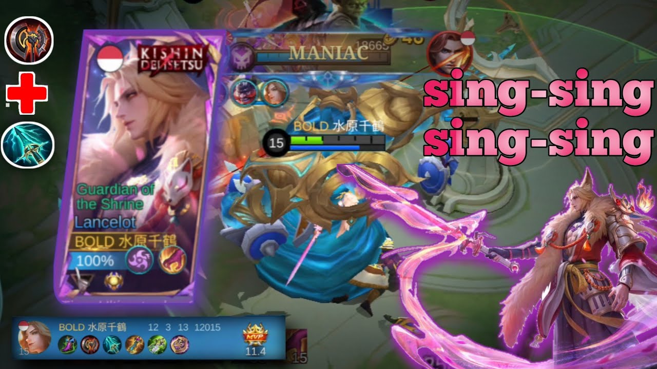 Game play LANCELOT cuman butuh war axe dan skypiercer,Langsung bisa sing-sing Lawan[MOBILE LEGENDS]