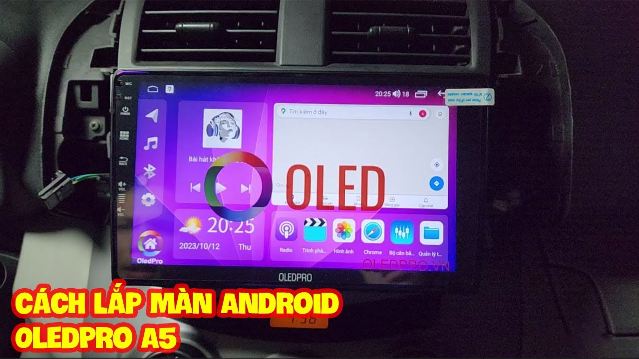 Cách Lắp Màn Hình Android OledPro A5 Xe Toyota Rav4, Cách Cài Đặt Màn Hình OledPro A5 | Hiếu Ô Tô