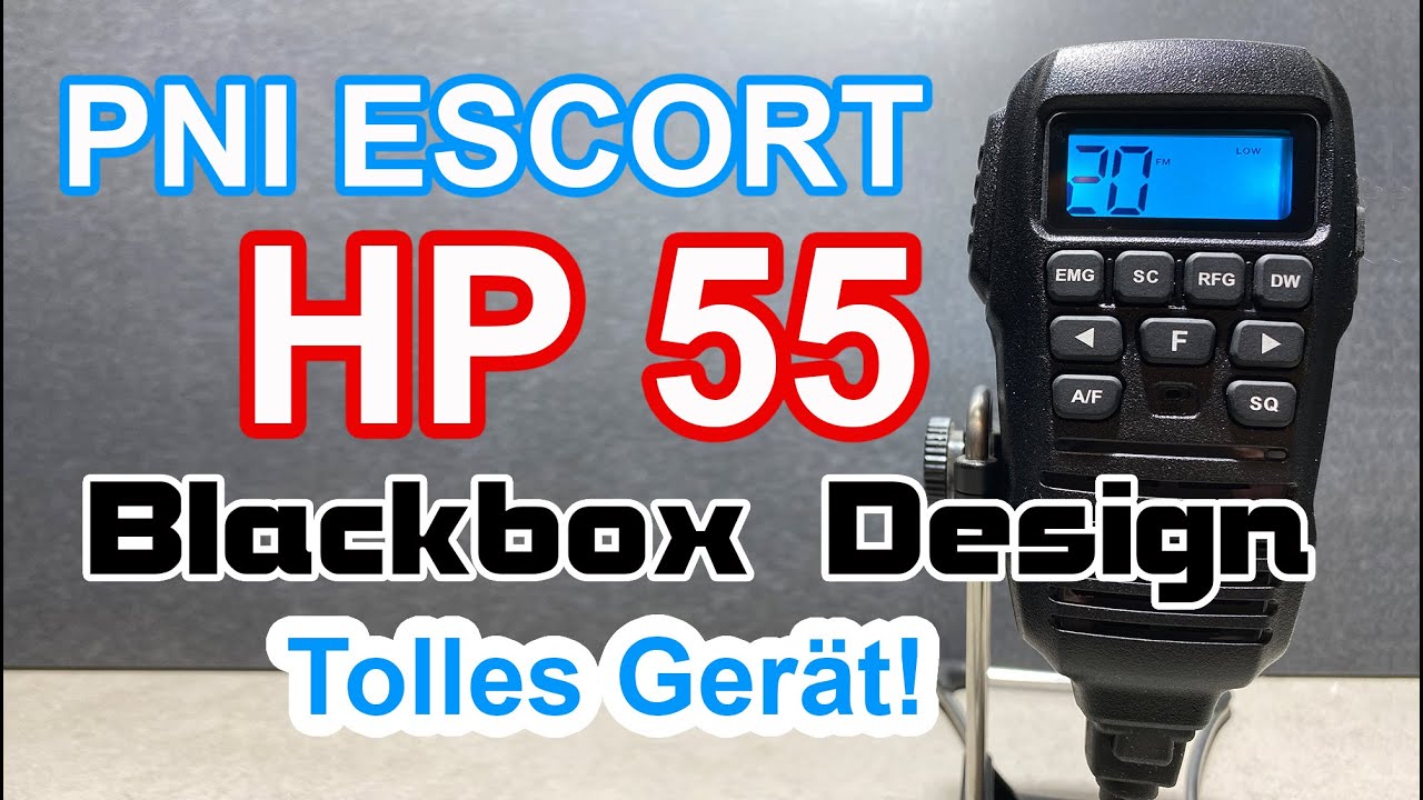 CB FUNK: PNI Escort HP 55 - tolles Gerät im Blackbox Design!